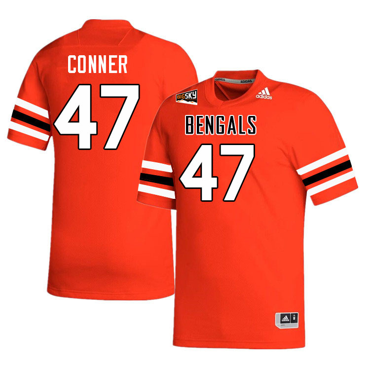 Men #47 Zack Conner Idaho State Bengals 2023 College Football Jerseys Stitched-Orange